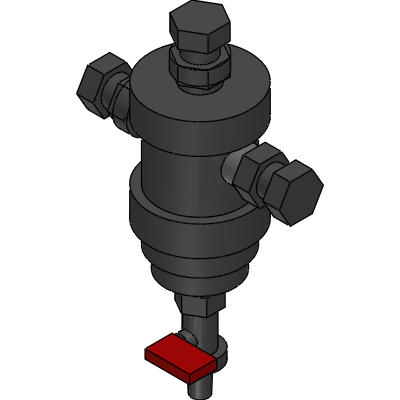 Officine Rigamonti Under-boiler magnetic dirt separator VORTEX Industrial Valves