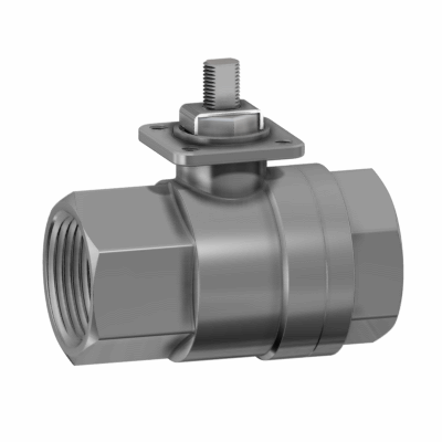 2-way full-bore threaded-ends