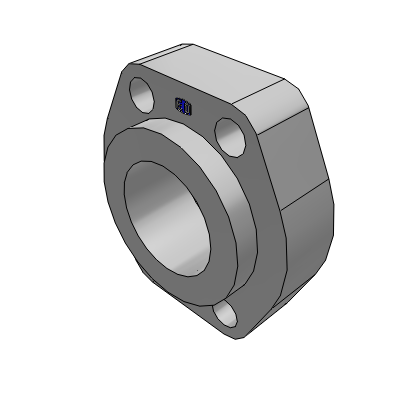 Insert with flat flace