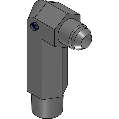 Extended male stud elbow