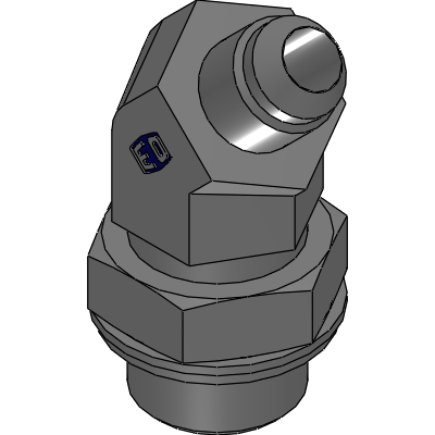 45° Male stud elbow