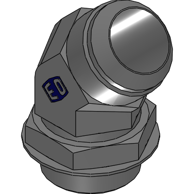 45° Male stud elbow