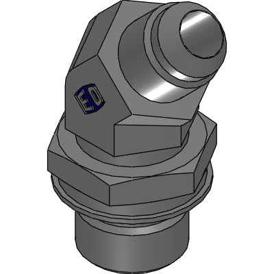 45° Male stud elbow