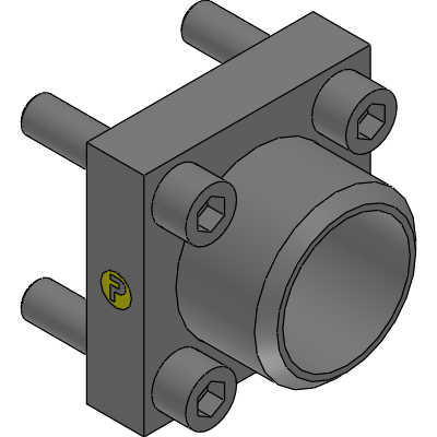 Cetop square flange (weld connection)