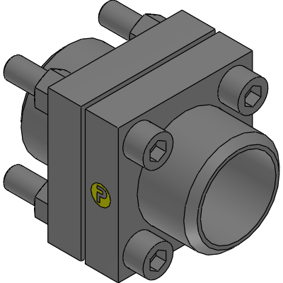 Cetop square flange coupling