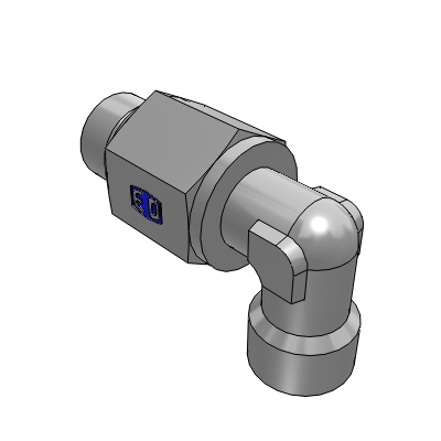 Elbow male stud ball bearing rotary union