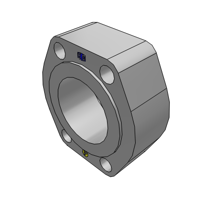Flare flange connection | Tube to flange connection, flat face