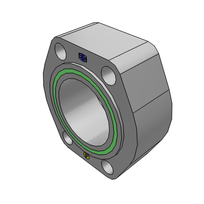 Flare flange connection | Tube to port connection, F37 seal