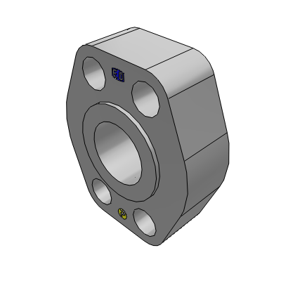 Flare flange connection | Tube to flange connection, flat face