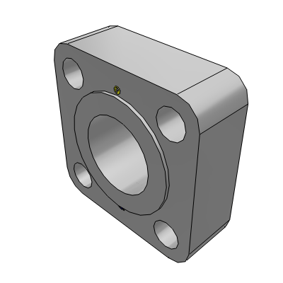 Flare flange connection | Tube to flange connection, flat face