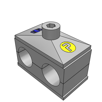 Complete range, 2 clamp halves, weld plate, cover plate, socket head bolt