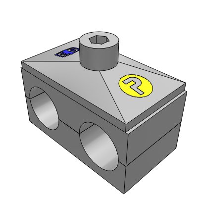 Complete range, 2 clamp halves, rail nut, cover plate, socket head bolt