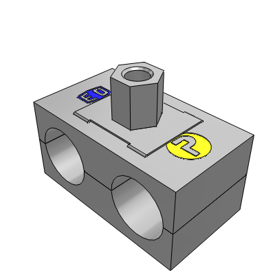 Complete range, 2 clamp halves, locking plate, stacking bolt