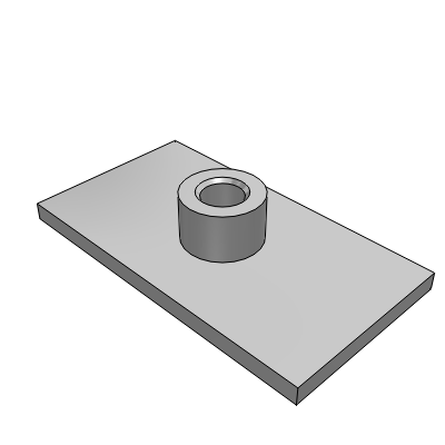 Components, DIN 3015, part 3, weld plate