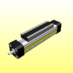 Electric linear actuator with trapezoidal screw