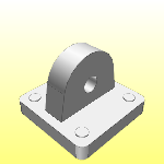 Rod eye mounting movable