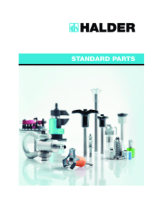 New innovative products complete our standard range of standard parts and workholding systems with more than 12, 000 articles. You can request your personal copy on www.halder.com. Made in Germany We have been serving customers in industry and retail as a
