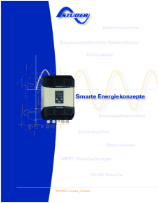 Das Unternehmen Anwendungen Orte ohne Stromanschluss Mobile Systeme Unterbrechungsfreie Stromversorgungen Eigenverbrauchssysteme Produkte MPPT Solarladeregler Sinus-Wechselrichter/Batterielader Sinus-Wechselrichter Batterielader Gleichspannungswandler Bat