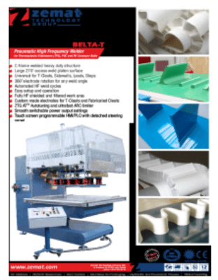 Zemat Belta-T Pneumatic High Frequency Welder BELTA ZDT