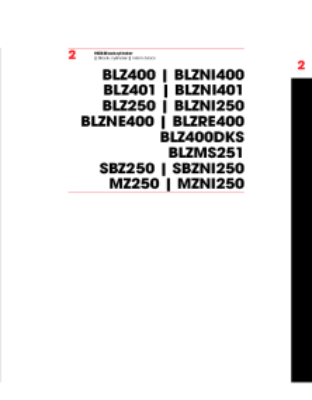 HEB-Blockzylinder | Block cylinder | Vérin bloc (BLZ400|BLZNI400, BLZ401|BLZNI401, BLZ250|BLZNI250, BLZBE400|BLZRE400|BLZDKS400, BLZMS251, SBZ250|SBZNI250, MZ250|MZNI250)