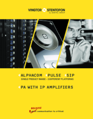 Single Product Range – 3 Different Platforms AlphaCom System Pulse (Out-of-the-Box) System SIP System IP Intercom Stations AlphaCom Audio Servers Application Software PA with IP Amplifiers Flowire Licenses