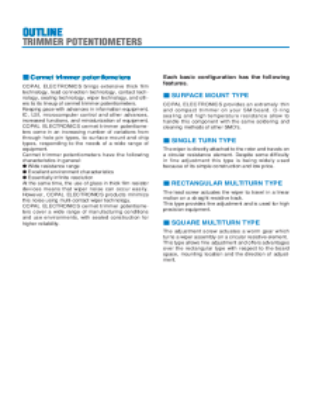 TRIMMER POTENTIOMETERS