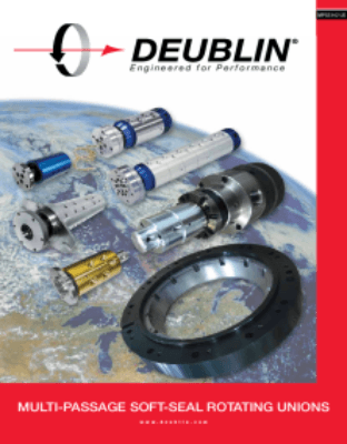 TYPICAL APPLICATIONS FOR MULTI-PASSAGE UNIONS ROTATING UNION WITH PLASTOMERIC SEALS Product Definition STANDARD FEATURES examples of applications