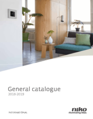 1 Flush surround plates2 Niko Home Control3 Niko connected switch and wireless control4 Switching material and socket outlets5 Detectors6 Lighting and control7 Access control8 Index