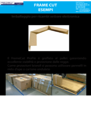 Imballaggio per ricambi settore elettronica FrameCut Profi