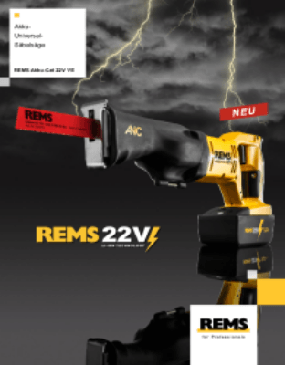 REMS REMS Akku-Cat 22V VE – sägt alles überall.Leistungsstark, robust und handlich. REMS Akku-Cat 22V VE Zubehör