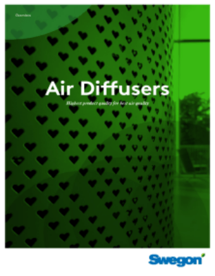 Disc diffusers Displacement terminals Booster Commissioning Quick guide Ceiling diffusers Ceiling diffusers, exposed Extract air terminals Wall air diffusers Grille air diffusersDuct air diffusers Displacement units Clean room air diffusers Floor air diff
