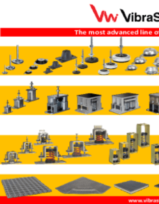 Industrial Machinery Vibration Dampers Leveling Machinery Mounts Spring Vibration Isolators Seismic Restrained Spring Mounts Elastomer and Spring Hangers Anti Vibration Pads and Sheets Cylindrical, Center Bolted and Plate Mounts Industrial Rubber Sheets R