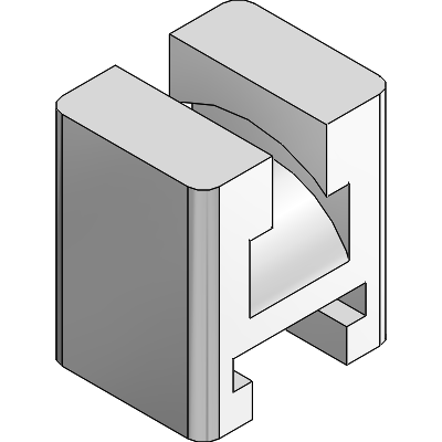 Undercut ejection bar