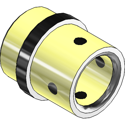 Ringed enhanced lead bush self lubrificating