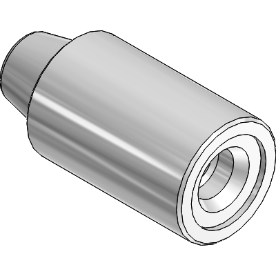 Centring column and bush