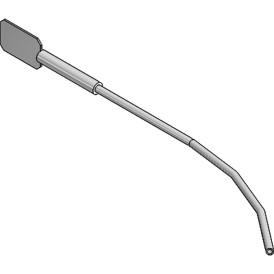 Thermocouple with flat end