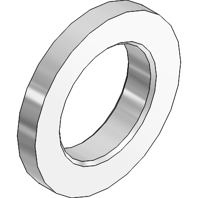 Ringed threaded bush with ringnut