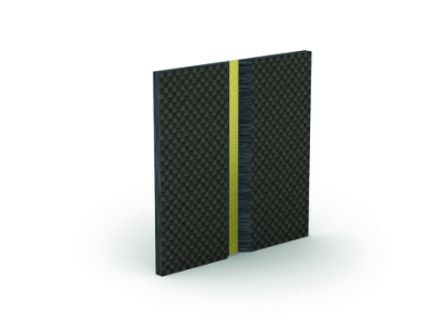 Carbon Kevlar hinges with glass fiber - 50 mm width