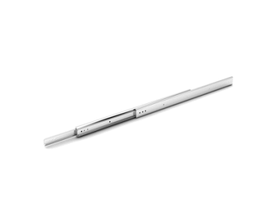 Full extension ball-bearing slide (3 pieces), front disconnect and positive lock