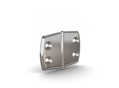 Hinge for marine applications - 52 x 70 mm