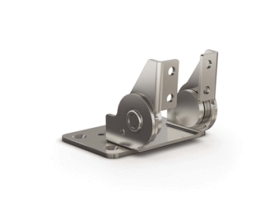 Dual axis torque hinge - 50 x 76 mm