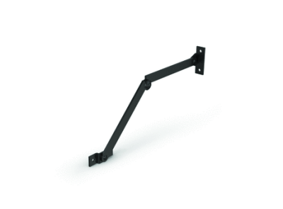 Black zinc plated stays A