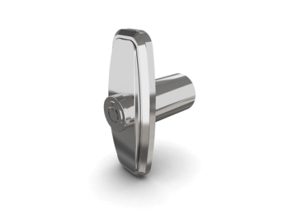 Lockable flush pop-out T-handle