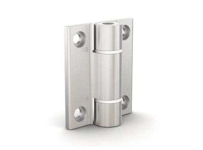 Aluminium profile hinges