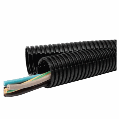 Divisible high temperature corrugated conduits