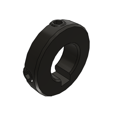 Fixing ring-stop screw fixing type-void keyway type