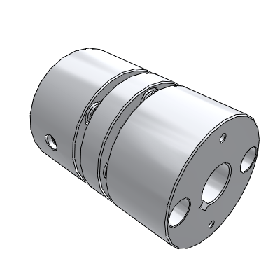 Diaphragm coupling Double diaphragm aluminum alloy stop screw fixed type
