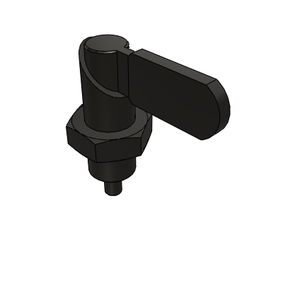 Knob plunger-fine threaded handle type