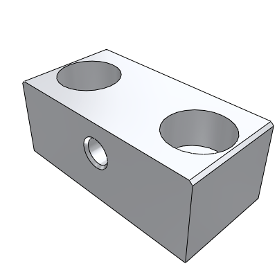 Adjust the screw block - with counterbore threaded hole type