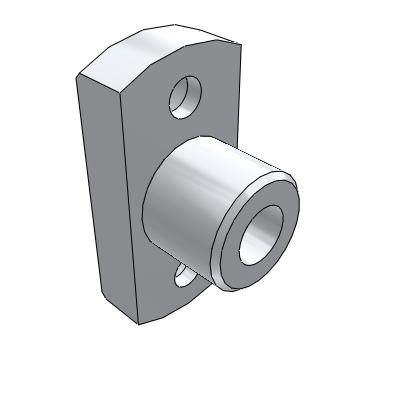 Bushings for locating pins - two-sided cut flange type
